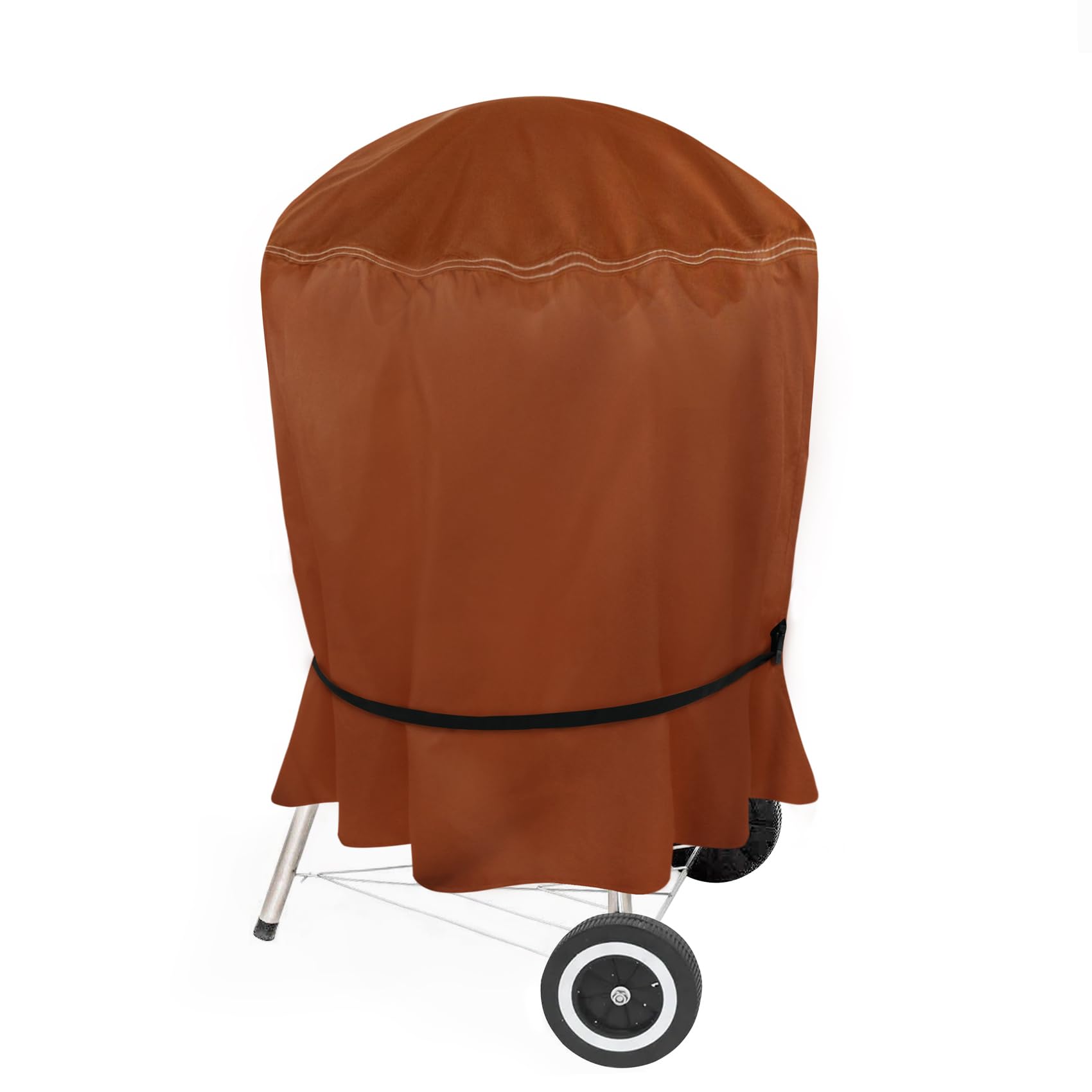 NettyPro Kettle Grill Cover 22 inch, Heavy Duty Waterproof Outdoor Small Charcoal Grill Cover Round, Brown