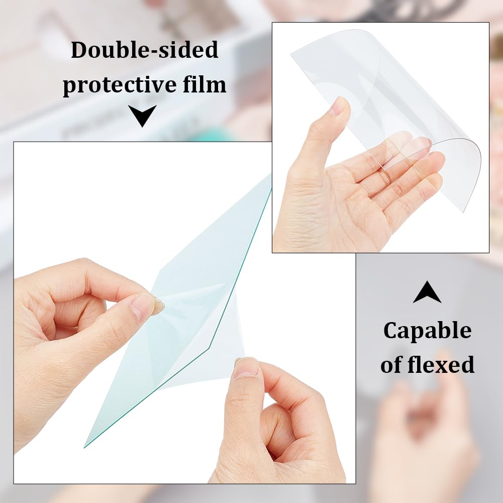 BENECREAT 10 Confezione di Lenti Protettive per Saldatura PC di Ricambio 133x114mm Lenti Trasparenti per Saldatura Lenti Protettive Interne Esterne per Maschera per Cappuccio per Casco Da Saldatura
