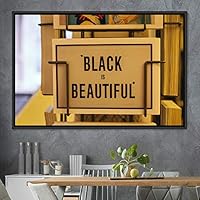 Framed Canvas Wall Art Pressed Quotes 3D Chic Inspirational Multicolor Pop Art Quotes Typography Ultra Whimsical - 16x24 inches