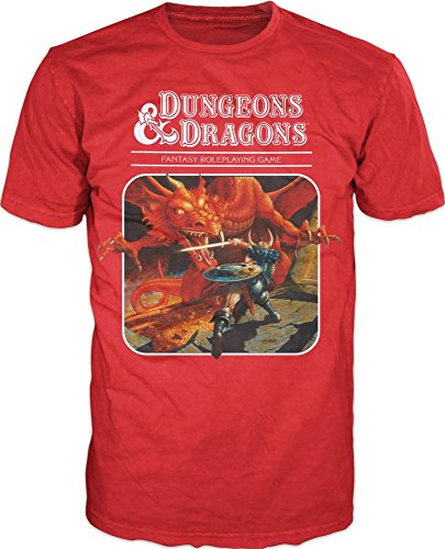 Dungeons and Dragons Third Edition T-Shirt-Small red