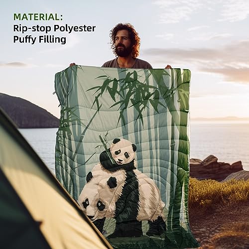 KawaGebo Kamp Large Puffy Camping Blanket Lightweight 78"x 56" - image 3
