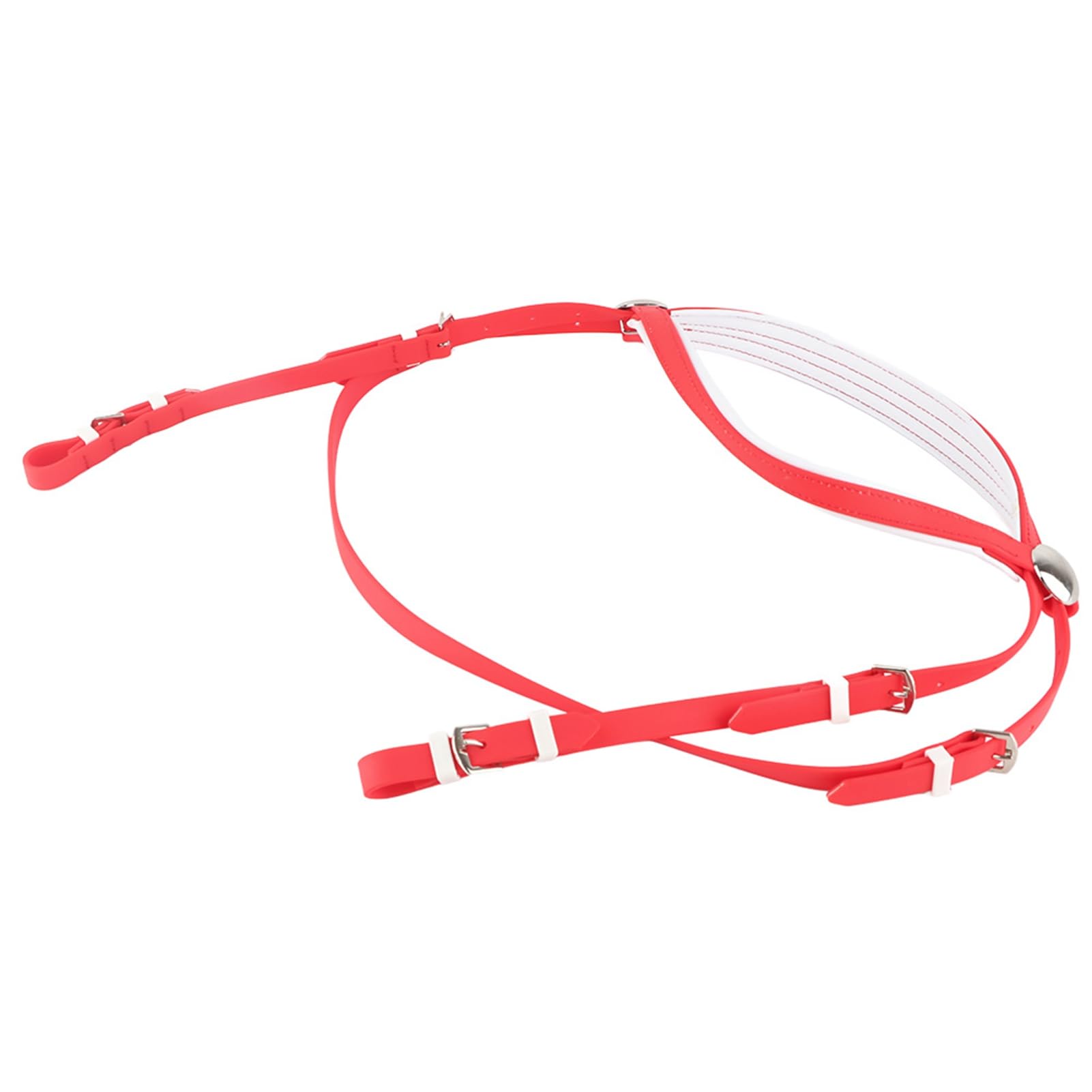 Briglia per Cavallo, Cavezza per Cavallo, Cavesson e Cinghia per cordolo attaccati, Briglia per Cavallo Regolabile in PVC Supporti per redini per la Testa Filetto Cavo Rimovibile