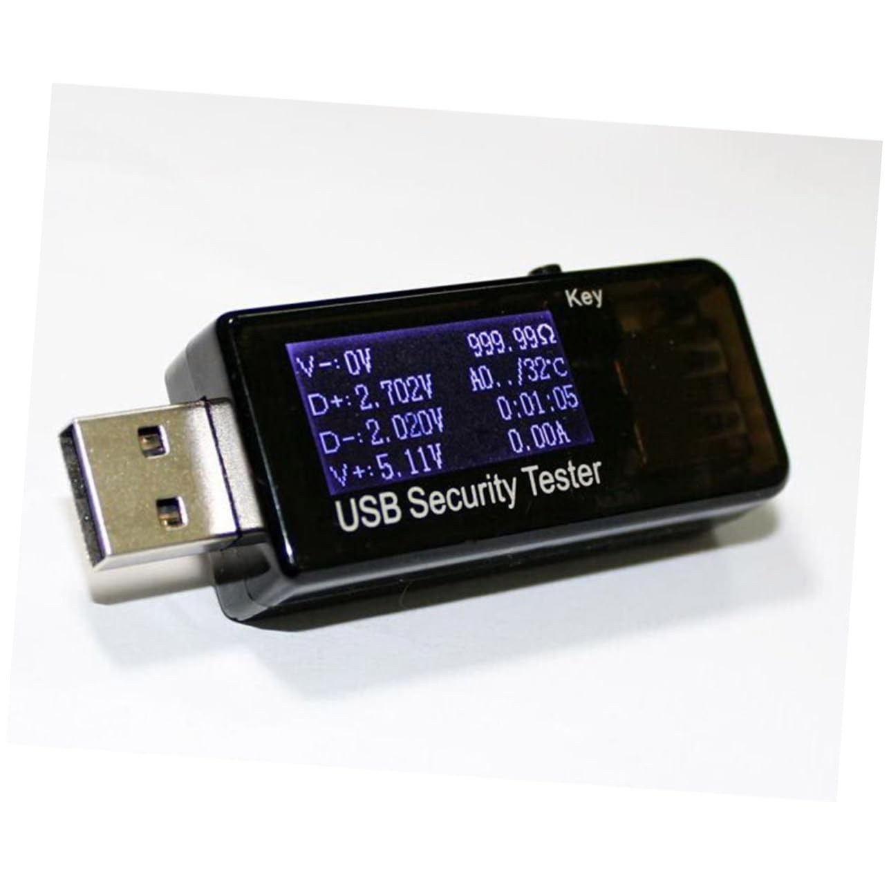Alipis Voltage Detector Ammeter USB Charger Wattage Tester Multi-Function Voltage Monitor Power Capacity Easy to Use