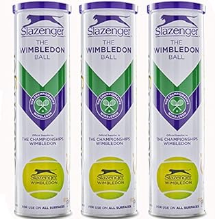 Slazenger WIMBLEDON Tennis Ball TIN 12 Balls (3 x 4)