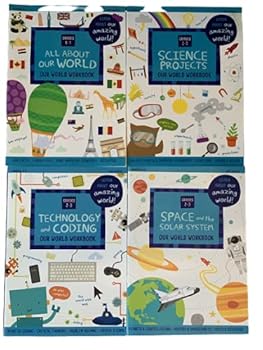 Paperback 4ct Bendon Educational Learn About Our Amazing World Workbooks K-1 & 2-3 Book