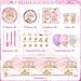 Princess Birthday Party Supplies, Includes Banner, Plates, Tulle, Napkins, Cake Toppers, Crowns, Wands, Balloons, Tablecloths, for Girls Princess's Themed Baby Shower Decorations, Serve 20 (Style A)