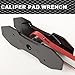 CNNELL Wrench Caliper Pad Brake Caliper Press Tool Car Ratcheting Brake Piston Press Tool Compressor Brake Wrench Ratchet Piston Spreader Automotive Tools Car Brake Repair & Instalation Red