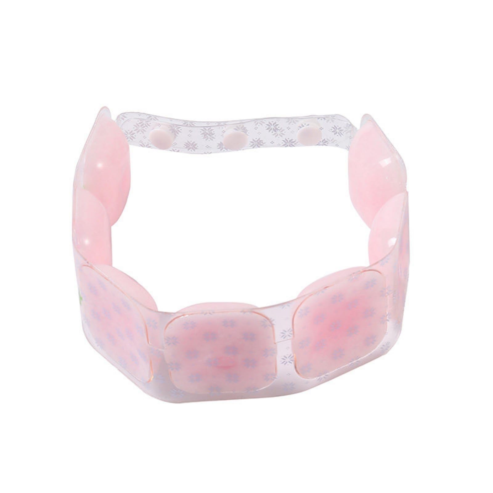 Translucent Neck Cooling Collar Flexible Adjustable Neck Cooler Snowflake Pattern Heat Relief Gear Glossy Finish for Outdoor, Sports, Pink-image-3