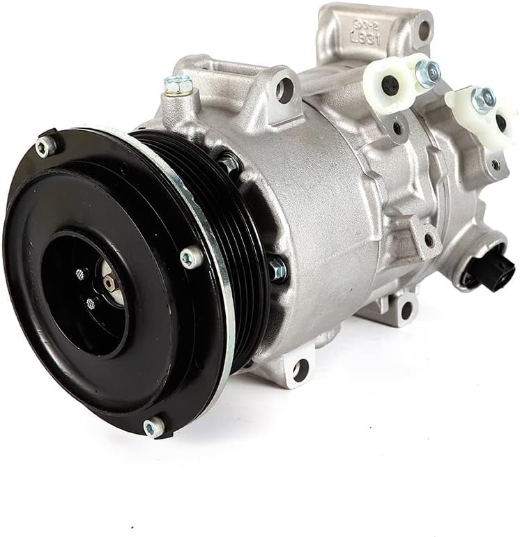 Air Condition AC Compressor with A/C Clutch Compatible with T-oyota Camry 2.4L 2007 2008 2009 (Japan Built 2009), R-AV4 2.4L 2006-2008, H-iace 2.7L 2006-2018, Replaces CO-11178JC
