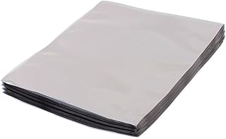 Aexit 100 Pcs Tool Sets 145mm x 170mm Silver Tone Flat Open Top Anti Static Bag ESD Tool Sets for Electronics