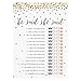 Juvale Bridal Shower Games - 250-Piece Set for 50 Guests, 5 x 7 in Gold Polka Dot Cards - Wedding Shower Games for Bridal Party Favors & Wedding Advice Cards