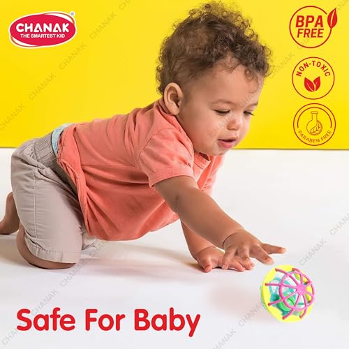 Image of Chanak Baby Kinder Rattle Set for 0-6 Months Old Baby, Non-Toxic, 100% BPA Free, Infant Grab, Spin & Shake Rattles, Colorful Rattles with 8 Pcs, Early Educational Sensory Toy, BIS Approved