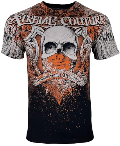 Xtreme Couture by Affliction Men's T-Shirt Orthodox Skull Biker