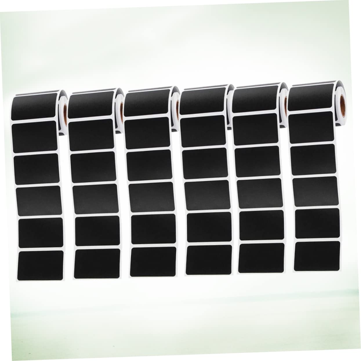 STOBOK Set Di 6 Adesivi Per Lavagna Per Barattoli Spezie Organizer Da Cucina Etichette Adesive Rimovibili Nere 120 Pezzi