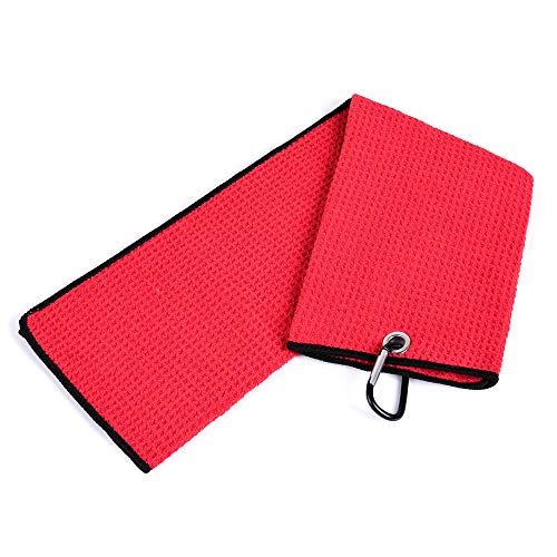 Mile High Life Microfiber Waffle Pattern Tri-fold Golf Towel