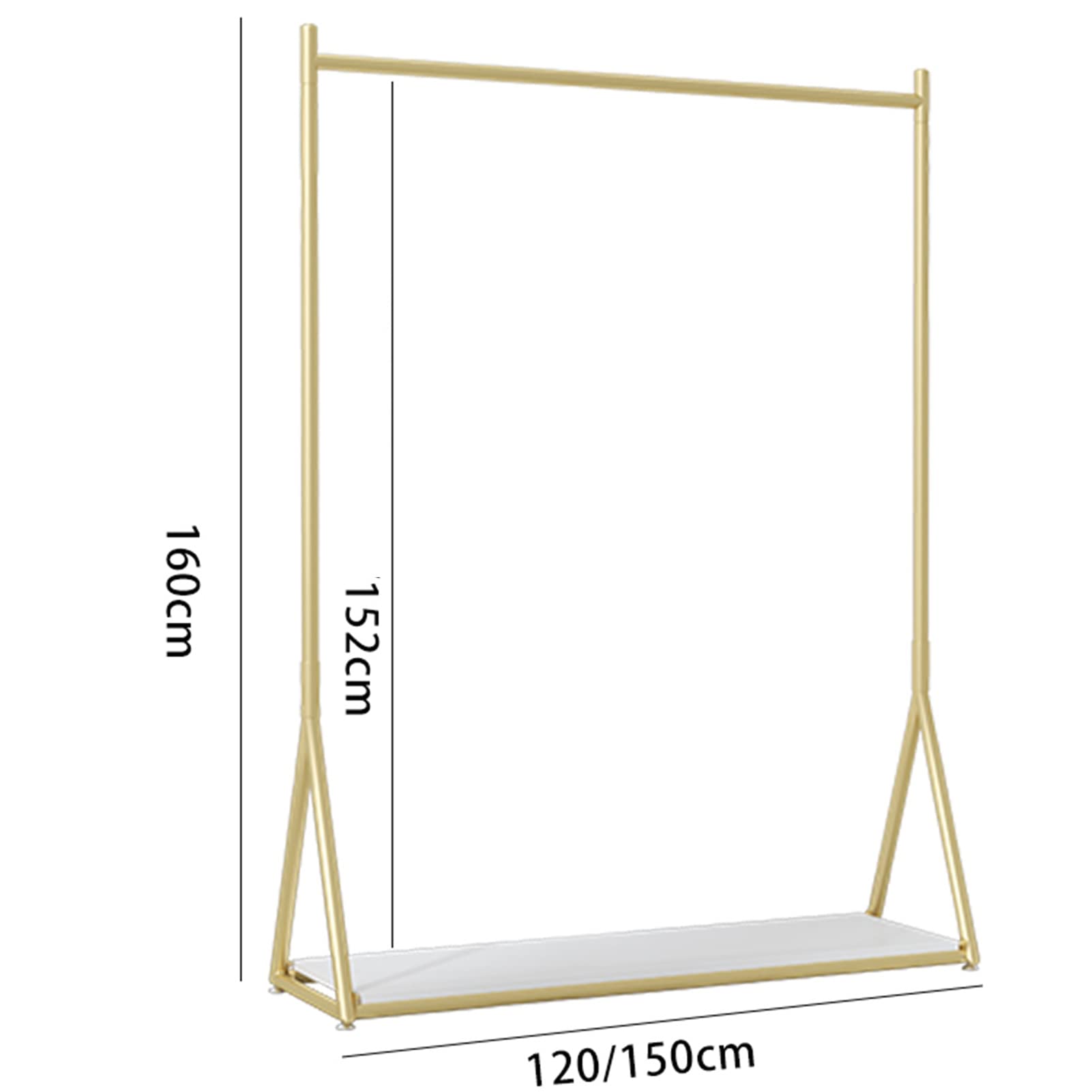 FAVOOSTY Appendiabiti con Portaombrelli, Appendiabiti con 12 Ganci, Supporto per Giacche, in Piedi, per Soggiorno, Camera da Letto (Oro