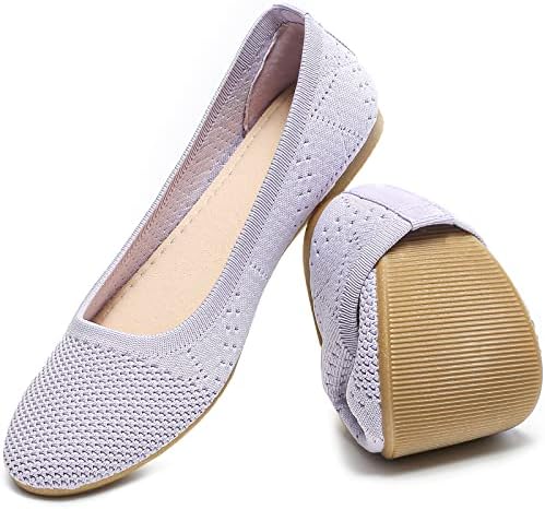 HEAWISH Comfortable Round Toe Flats Shoes Women, Slip On Ballet Flats for Women, Casual Women’s Flats for Walking