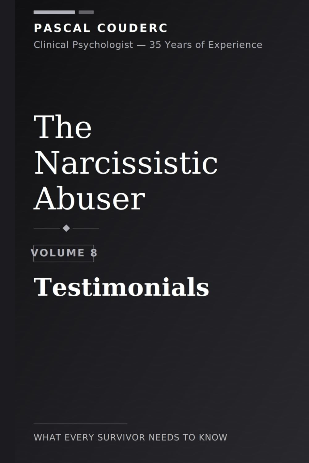 The Narcissistic Abuser: Volume 8: Testimonials (The Narcissistic Abuser: What Every Survivor Needs to Know)