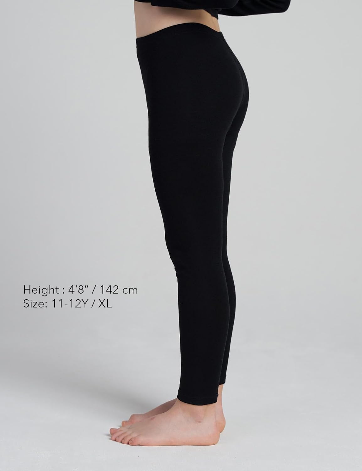 LAPASA Kids Merino Wool Base Layer Bottom Pants for Girls Boys Unisex K14 - Image 2