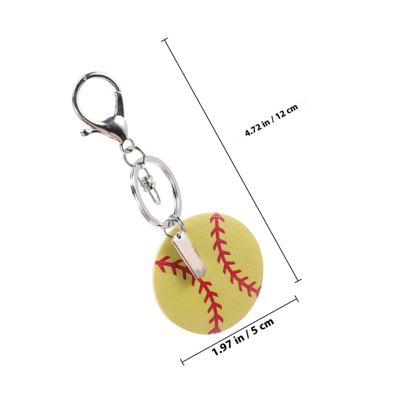 BESTonZON Portachiavi Softball Per Decorazioni Per Chiavi E Sportivo Per Appassionati Softball