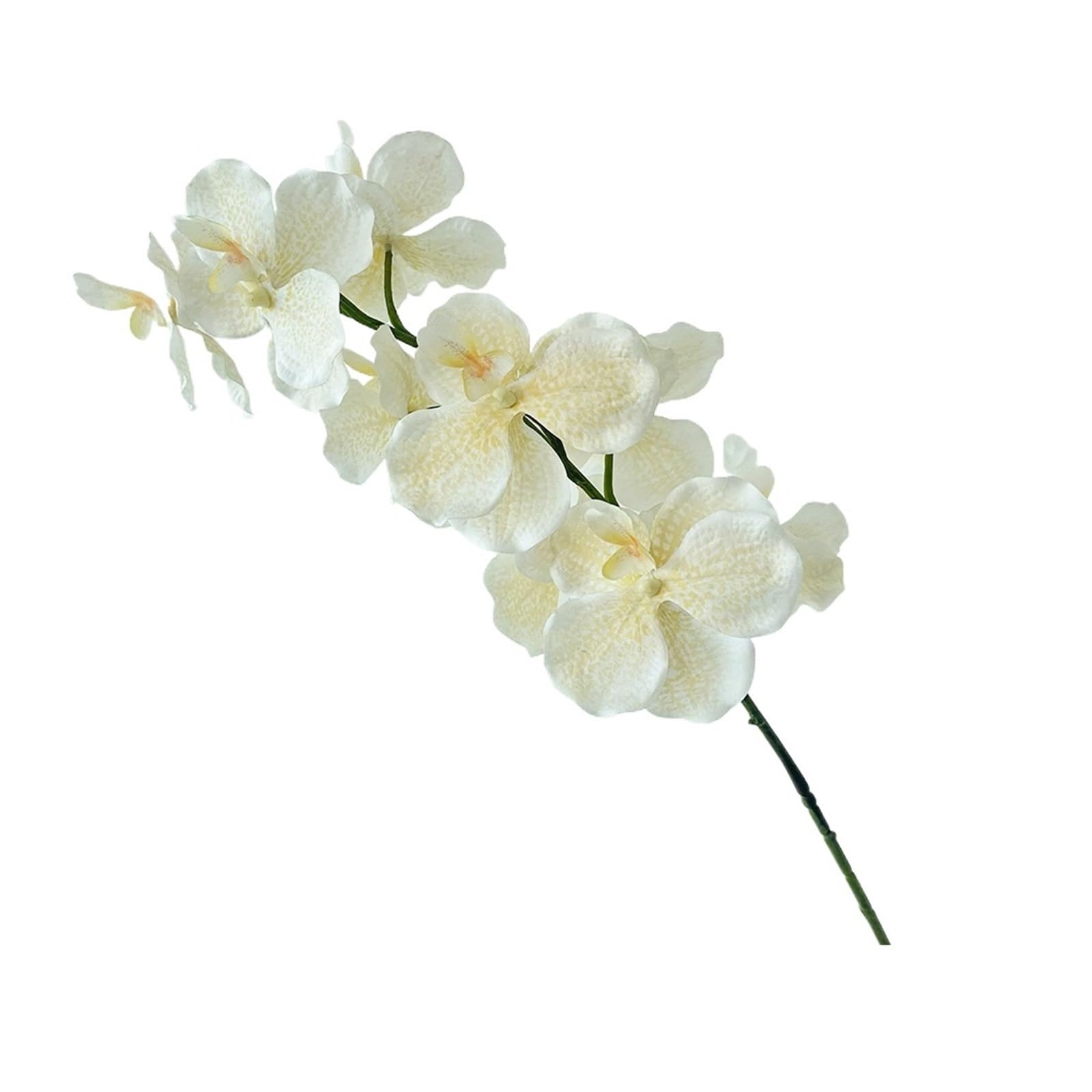Bouquets de Fleurs artificielles, Lot de 4 Fleurs artificielles Multicolores en Soie Phalaenopsis à 9 têtes, Longueur 95 cm(Champagne)