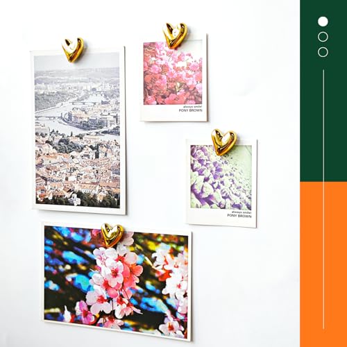 image for Janvelle 12PCS Refrigerator Magnets Gold Magnets for Fridge 0.83in Sma