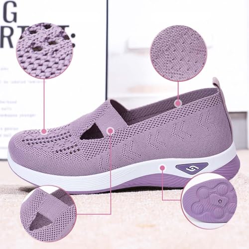 Orthopedic Woven Breathable Soft Slip On Arch Support Walking Casual Running Diabetic Foam Shoes4