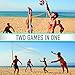 Franklin Sports Family Volleyball & Badminton Combo Set - Portable Backyard + Beach Volleyball + Badminton Net - Volleyball, Rackets & Birdie Included - Family