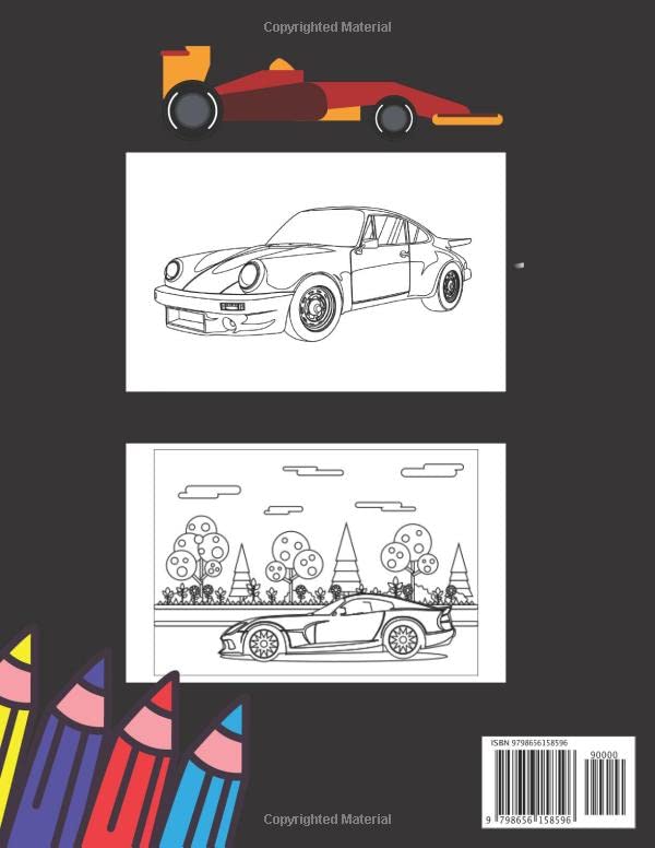 Race Cars Coloring Book: Sport Racing Cars for Kids of All Ages image 2