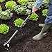 Walensee Action Hoe for Weeding Stirrup Hoe Tools for Garden with Adjustable 36-66 Inch Scuffle Loop Hoe Gardening Weeder Cultivator Durable Handle Weeding Rake with Cushioned Grip