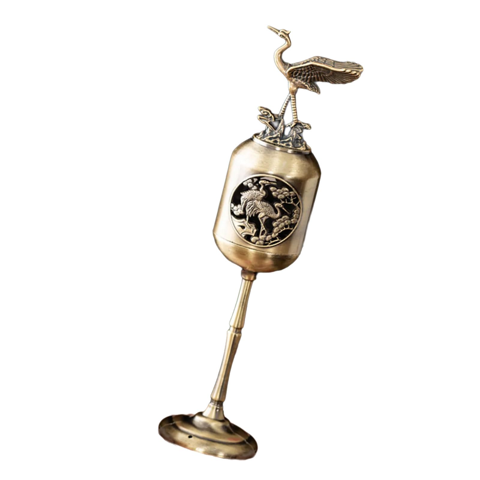 Bronze Alloy Traditional Incenses Holder with Artistic Oriental Theme Antique Chinese Aromatherapies Fragrances Diffuser Alloy Incenses Holder
