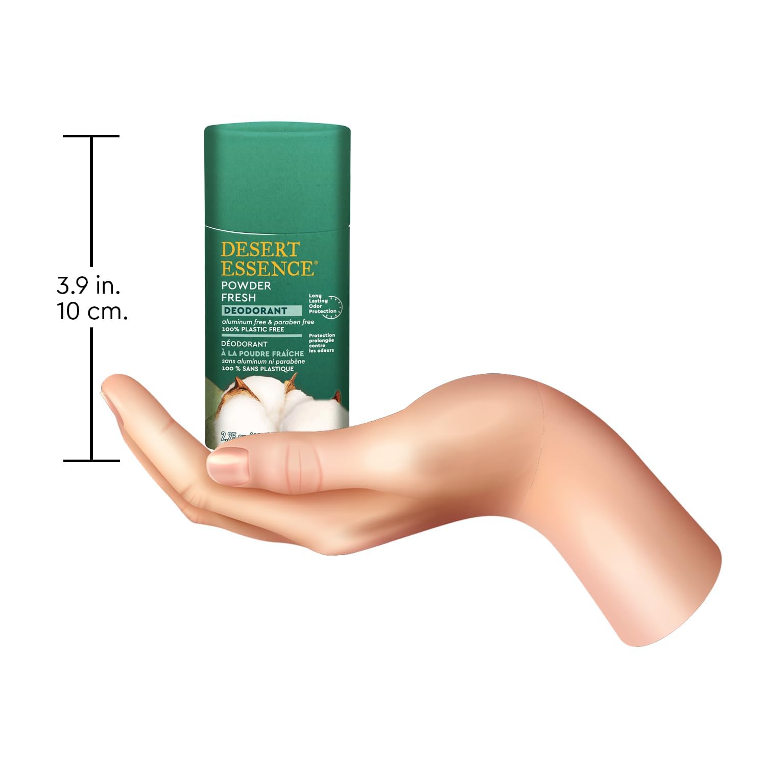 Desert Essence - Dezodorant w proszku o świeżym zapachu - 63 g - Zestaw 3 sztuk