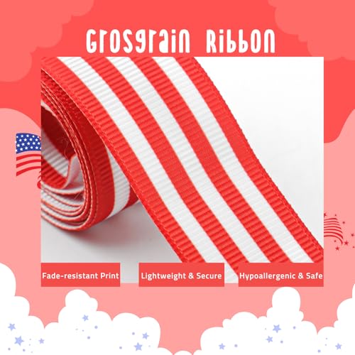 Pinzas de cabello con diseño bandera americana 2 piezas miniatura 5