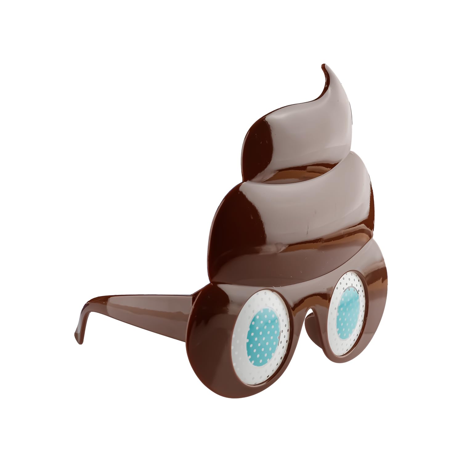 Lotsdonxia Poop Shaped Novelty Sunglasses, Prank Toy Glasses Props, Hilarious Brown Party Glasses for Adults, Photo Props and Costume Accessories
