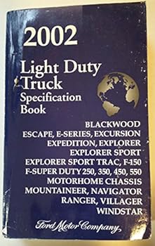 Paperback 2002 Light Duty Truck Specification Book Ford Book