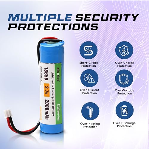 Image of 3.7 V 2000 mAh Rechargeable Batteries Lithium-Ion Battery with XH2.54 /2P Connector for DIY Electronic Products Toys Lighting Bluetooth Devices (2000mAh PH2.0)