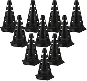 Cone Furado Demarcatório Black 10 Unid. Agilidade Funcional