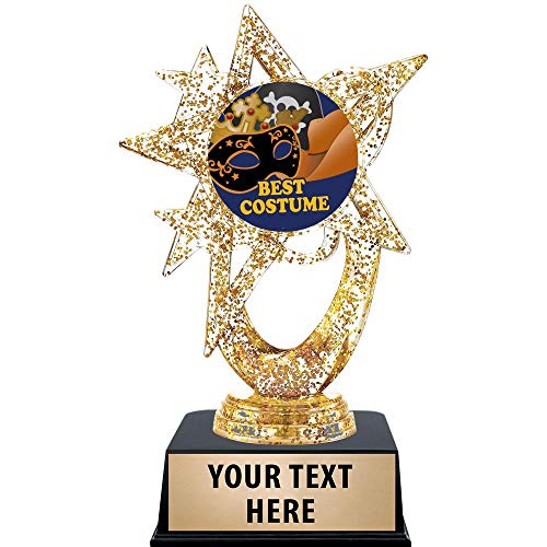 Crown Awards 6 Halloween Trophies Glitter Star Halloween Best Costume Trophy 1 Pack
