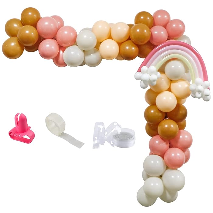 Buy 108Pcs Boho Rainbow Balloon Garland Arch Kit, Boho Pink Bohemian