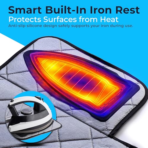 Tapis de repassage magnétique premium textile isolant et silicone - 4