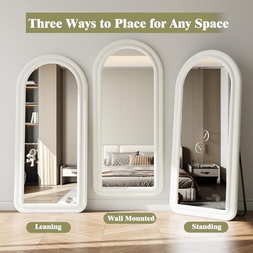 Image of Koonmi 56 inchx24 inch Arched Full Length Mirror, Floor Mirror with Stand