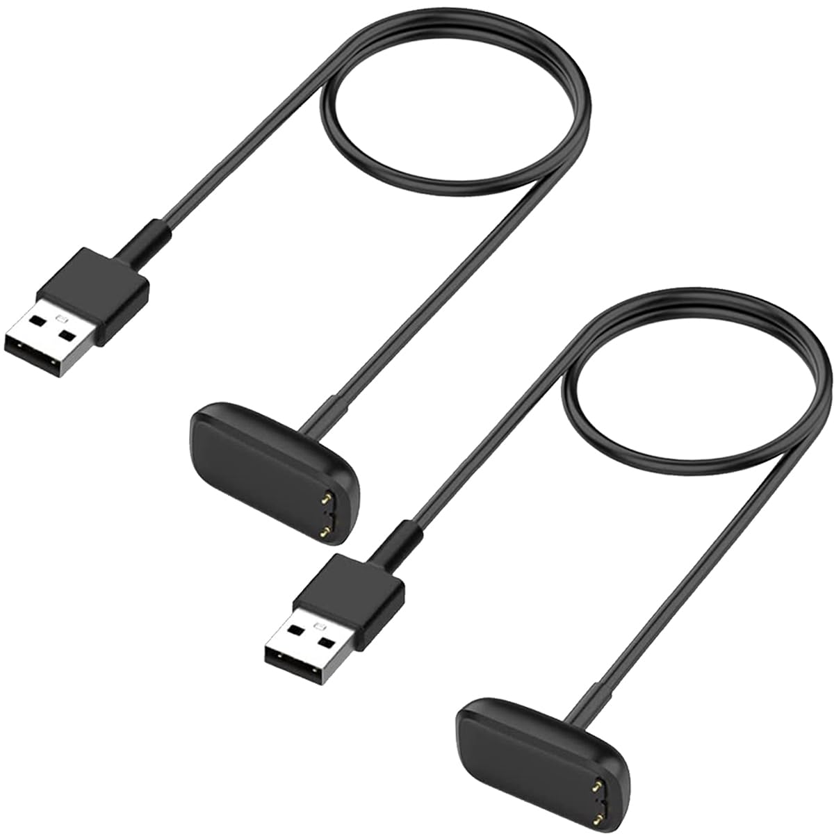 Charger for Fitbit Charge 5 / Charge 6, Replacement Magnetic USB Charging Cable for Fitbit Charge 5 / Charge 6 / Fitbit Luxe Smartwatch (2)