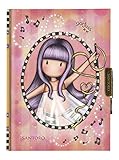 Tapas duras con purpurina Safta Mi Diario Gorjuss Little Dancer, 128x176x20 mm, Multicolor, M