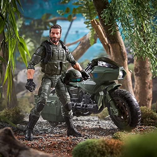 Image of GI Joe Classified Series: Alvin inchBreaker inch Kibbey with Ram Cycle - Multicolor Action Figure Toy