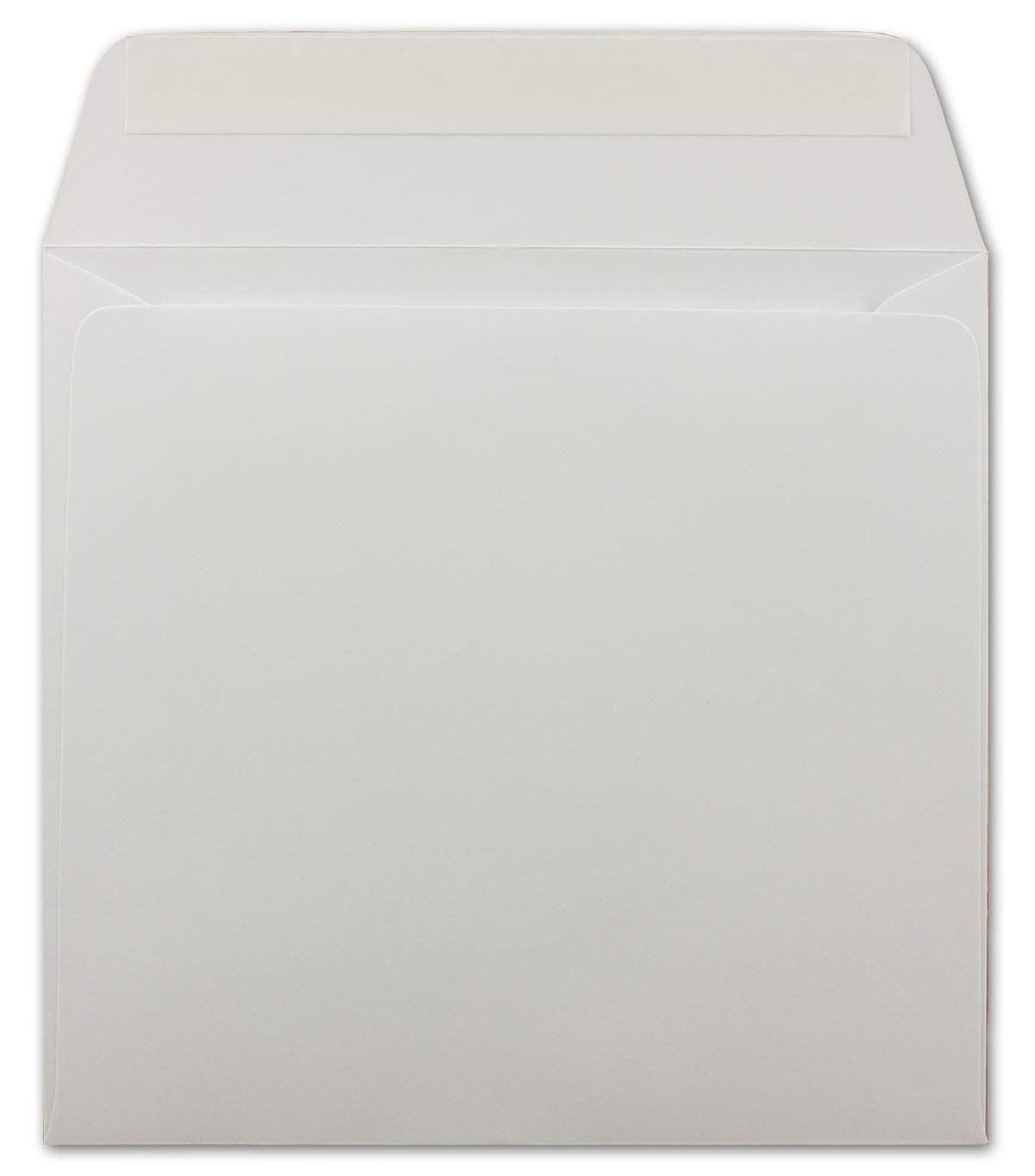 400 buste quadrate per lettere, colore bianco, 15,5 x 15,5 cm, 120 g/m², con chiusura adesiva, resistenti senza finestra, dal vostro Glüxx-Agent