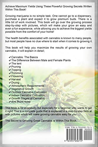 51Pnu9B4dLL. SL500  - Marijuana: How to Grow Marijuana - The Essential Beginner's Guide For Big Buds (Cannabis Cultivation)