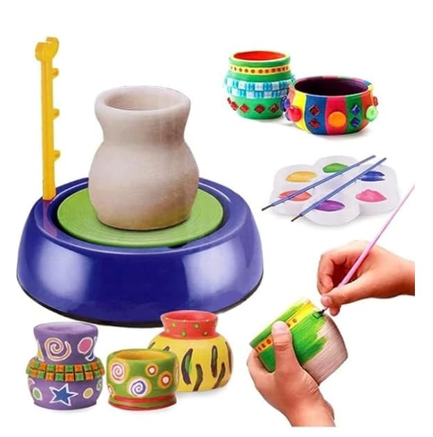 Toyshoy : Electric Pottery Wheel, Pottery Wheel Game,Pottery Wheel Clay Set Toys for Kids- Multi Color (B0CY8T3KSS) Amazon Price History, Amazon Price Tracker