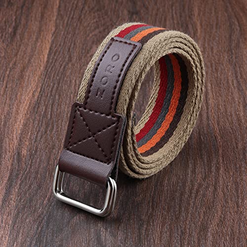 Image of ZORO Cotton Woven Fabric Belt for Men | M01-CB01 | Pack of 2