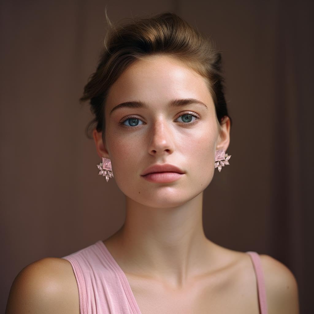 ATIMIGO Vintage Rhinestone Crystal Cluster Drop Earrings Art Deco Hypoallergenic Earrings for Women Wedding Bridal Prom Formal - Image 3