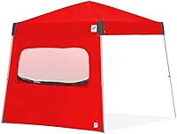 Vista 1 de E-Z UP Pared lateral individual con ventana mosquitera, se adapta a patas en ángulo de 10 pies, accesorio de clip de braguero, punzón